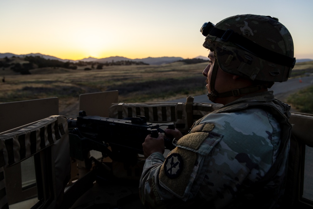 Military Police Take On Mojave Falcon 25