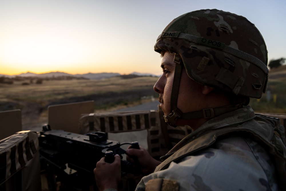 Military Police Take On Mojave Falcon 25