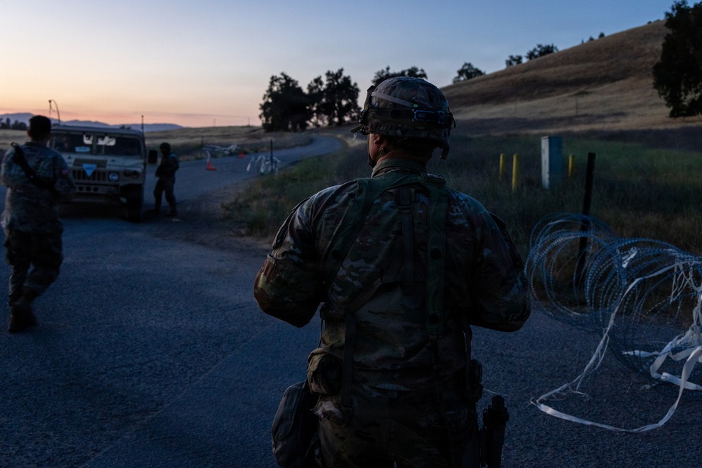 Military Police Take On Mojave Falcon 25