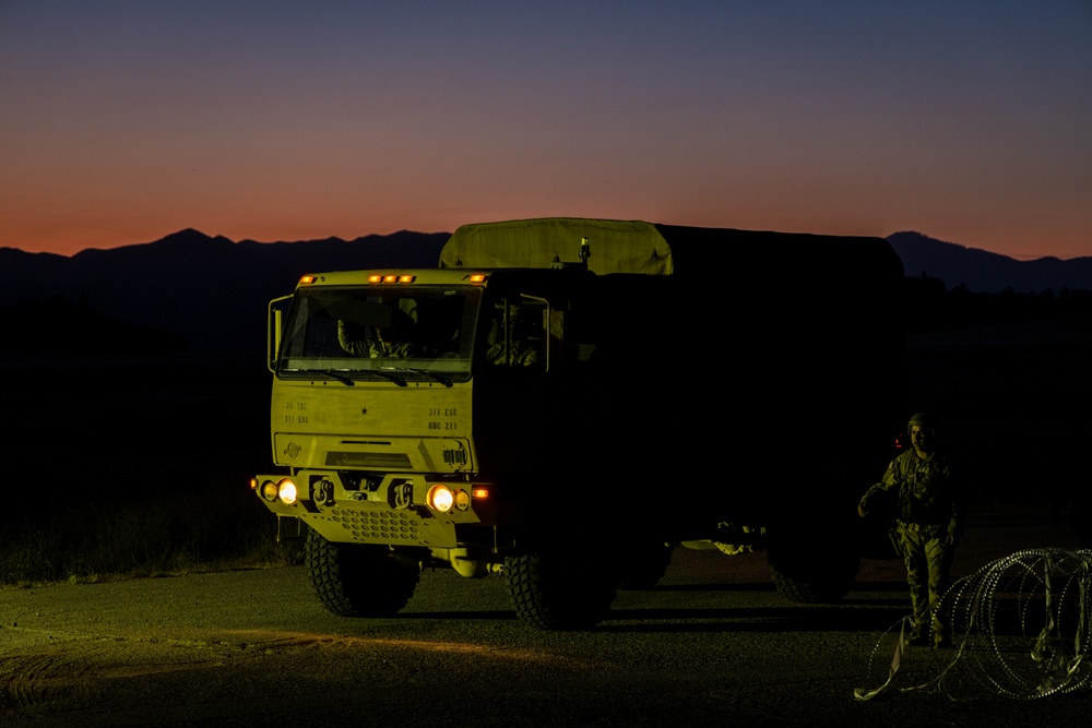 Military Police Take On Mojave Falcon 25