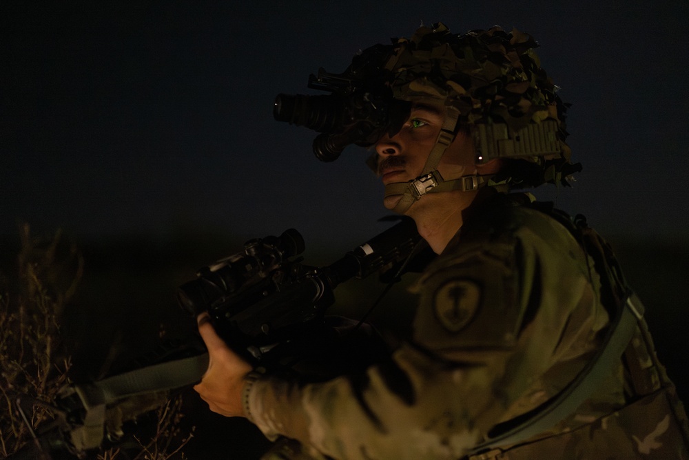 Military Police Take On Mojave Falcon 25