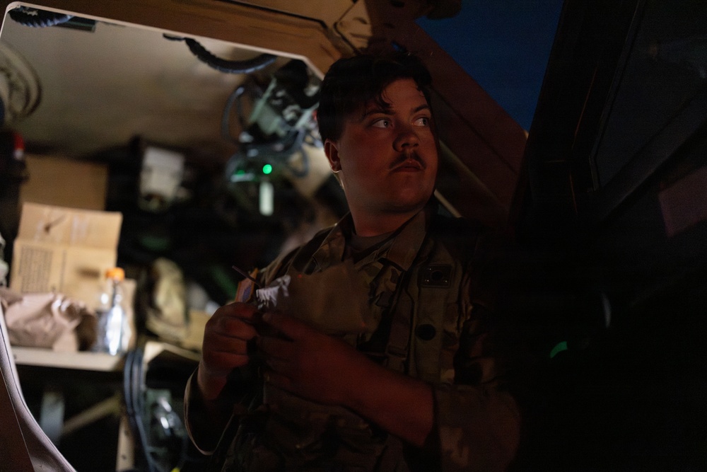 Military Police Take On Mojave Falcon 25