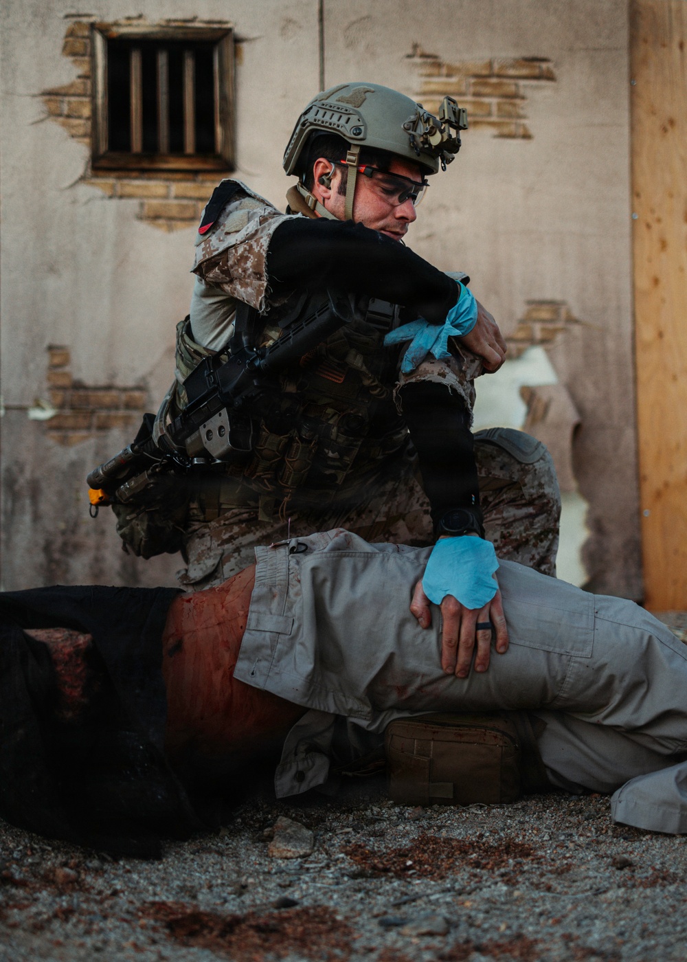 EOD Technicians Conduct a Homemade Explosives and Medical Drill