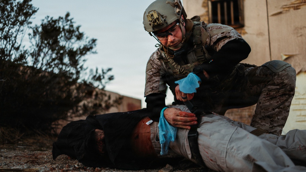 EOD Technicians Conduct a Homemade Explosives and Medical Drill