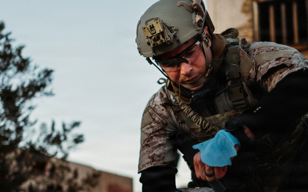 EOD Technicians Conduct a Homemade Explosives and Medical Drill