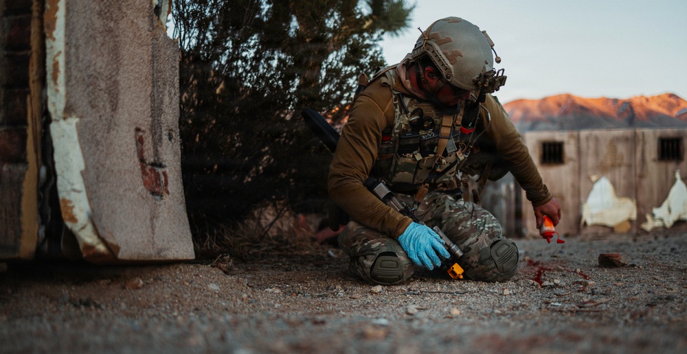 EOD Technicians Conduct a Homemade Explosives and Medical Drill