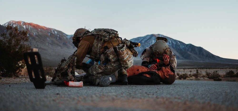 EOD Technicians Conduct a Homemade Explosives and Medical Drill