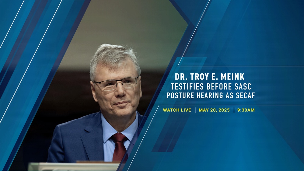 Dr. Troy E. Meink testifies before SASC posture hearing as SECAF