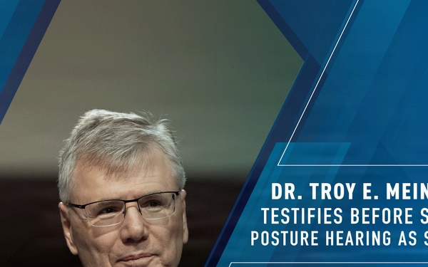 Dr. Troy E. Meink testifies before SASC posture hearing as SECAF
