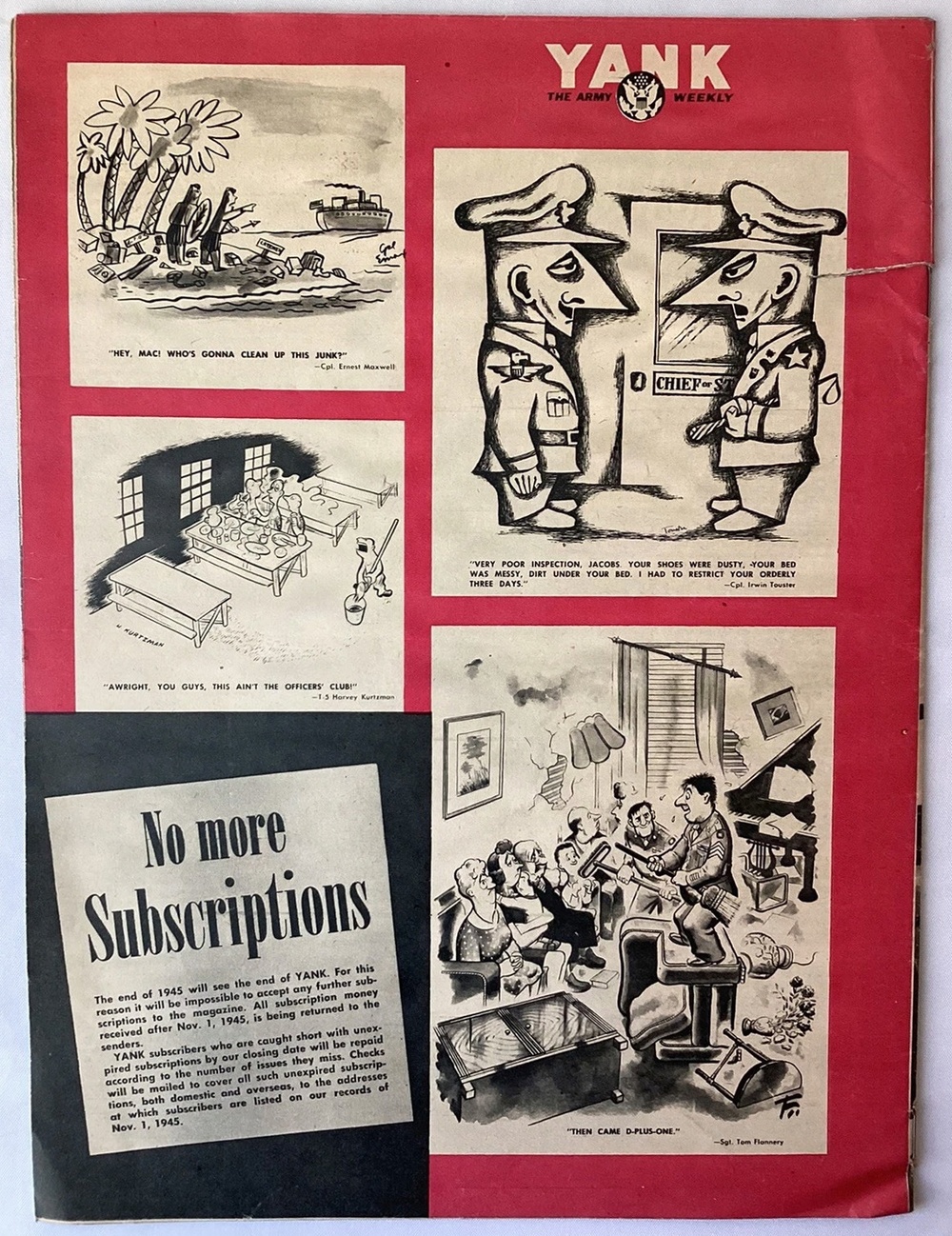 “Yank, the Army Weekly”— Forging the Soldier's Perspective in WWII