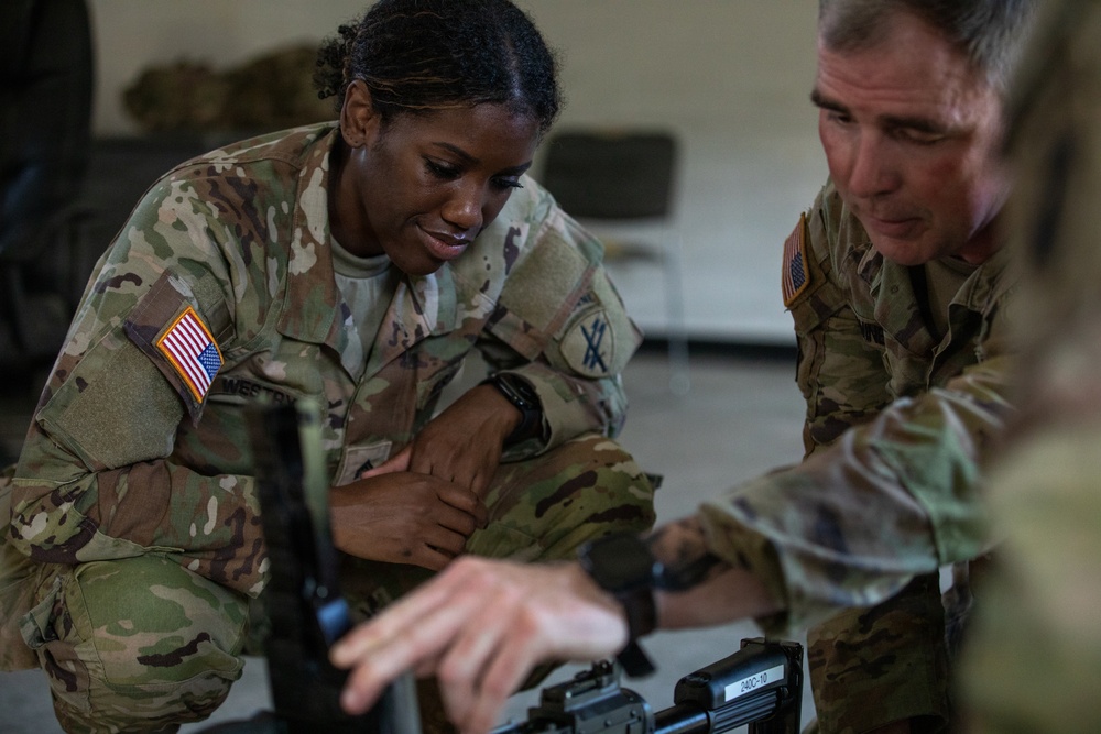 412th Civil Affairs Battalion M240B range