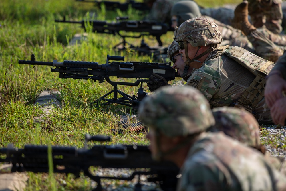 412th Civil Affairs Battalion M240B range