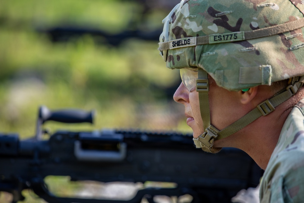 412th Civil Affairs Battalion M240B range