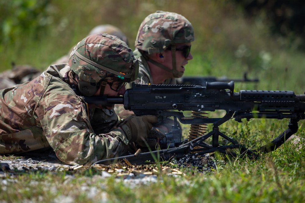 412th Civil Affairs Battalion M240B range
