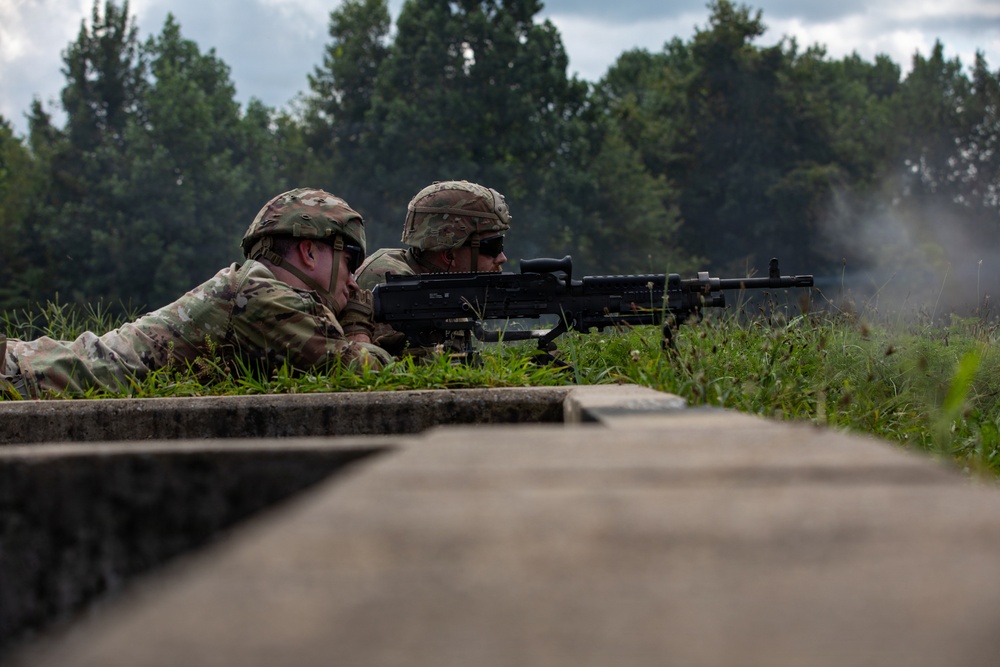 412th Civil Affairs Battalion M240B range