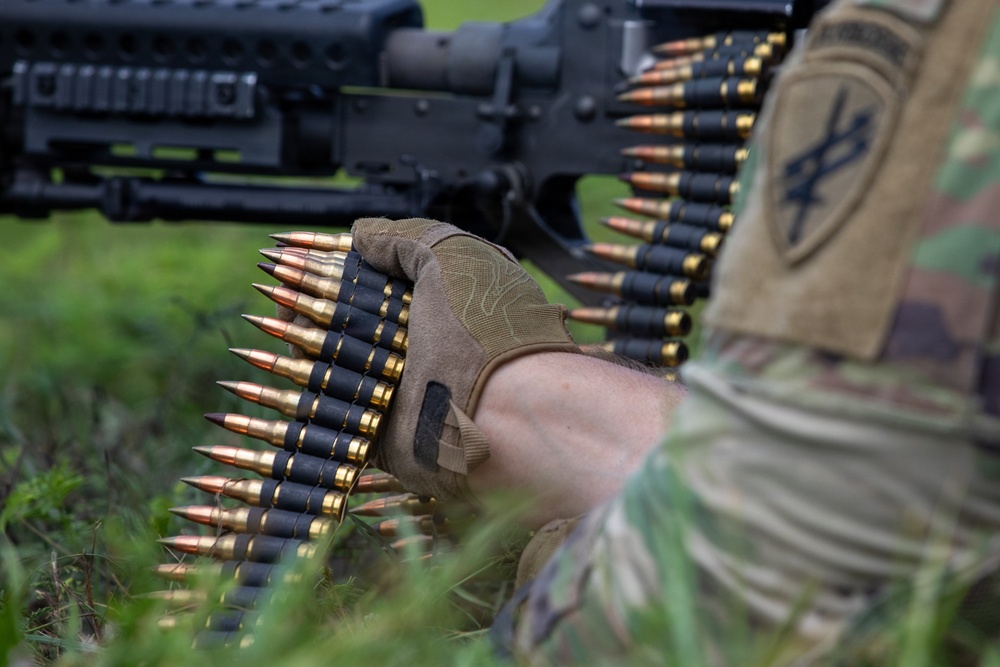 412th Civil Affairs Battalion M240B range