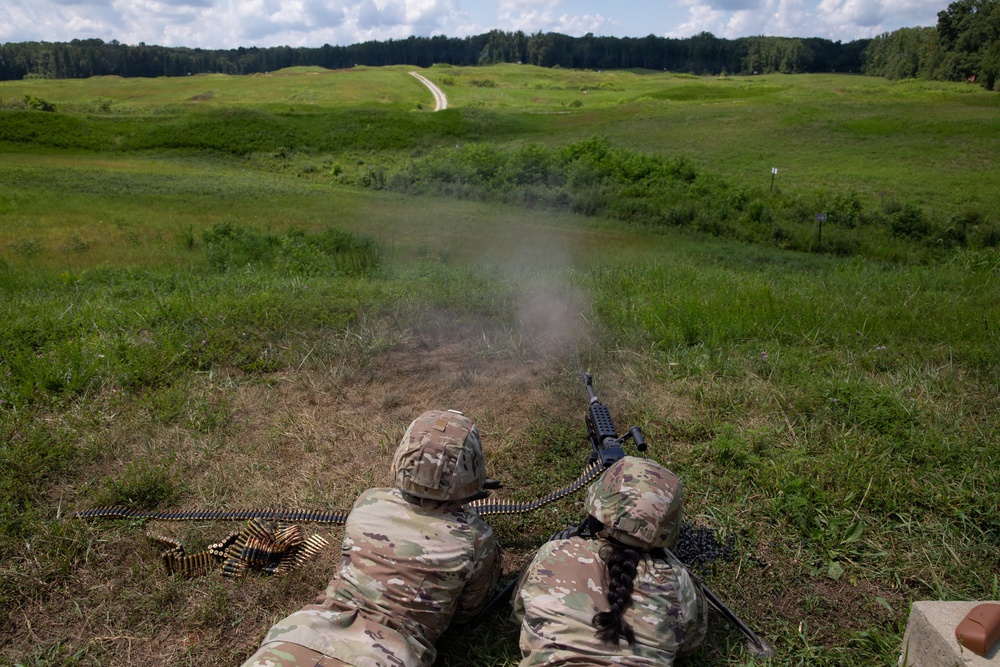 412th Civil Affairs Battalion M240B range