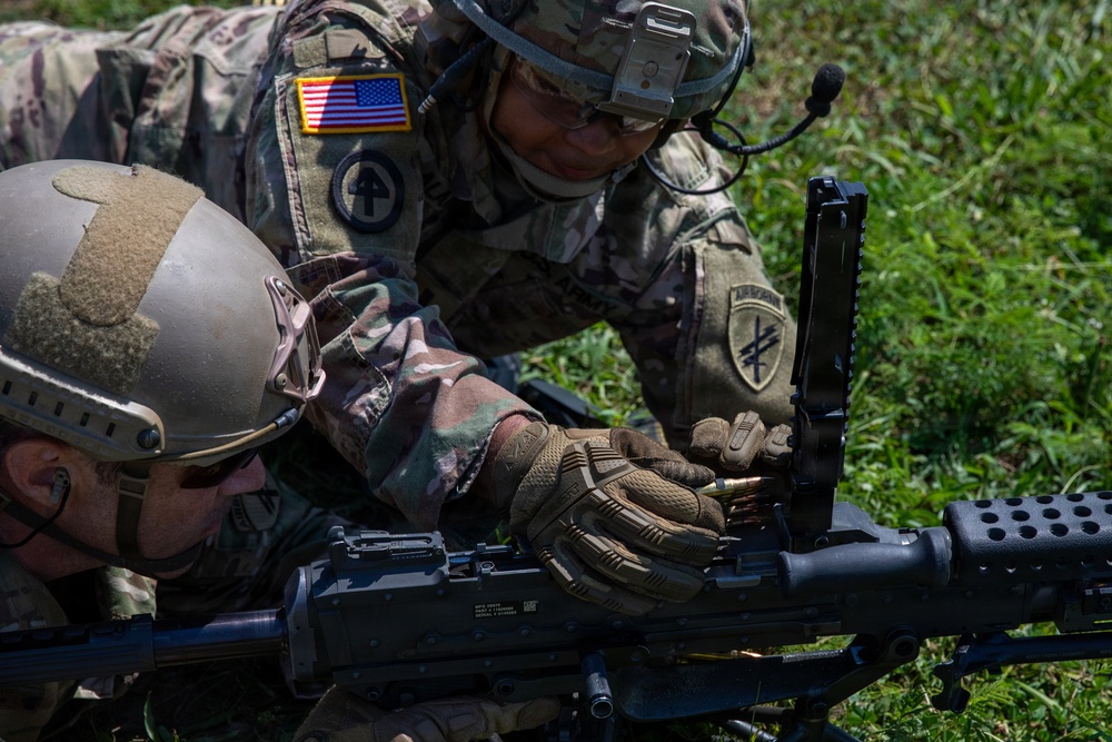 412th Civil Affairs Battalion M240B range