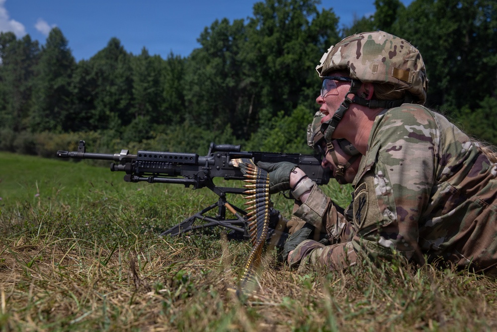 412th Civil Affairs Battalion M240B range