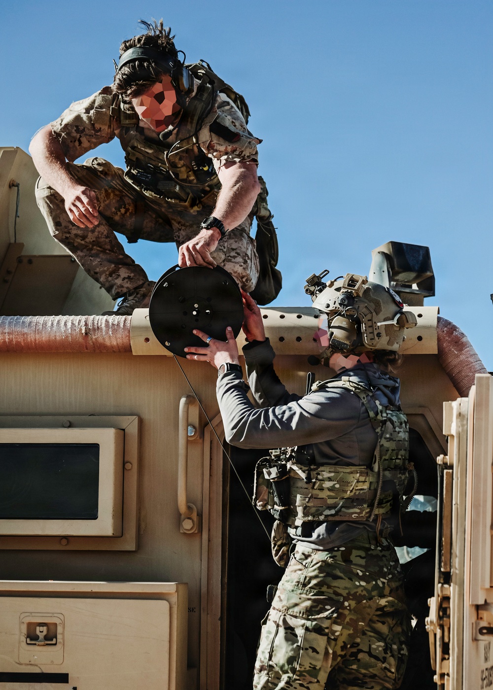EOD Technicians Conduct a VBIED Drill