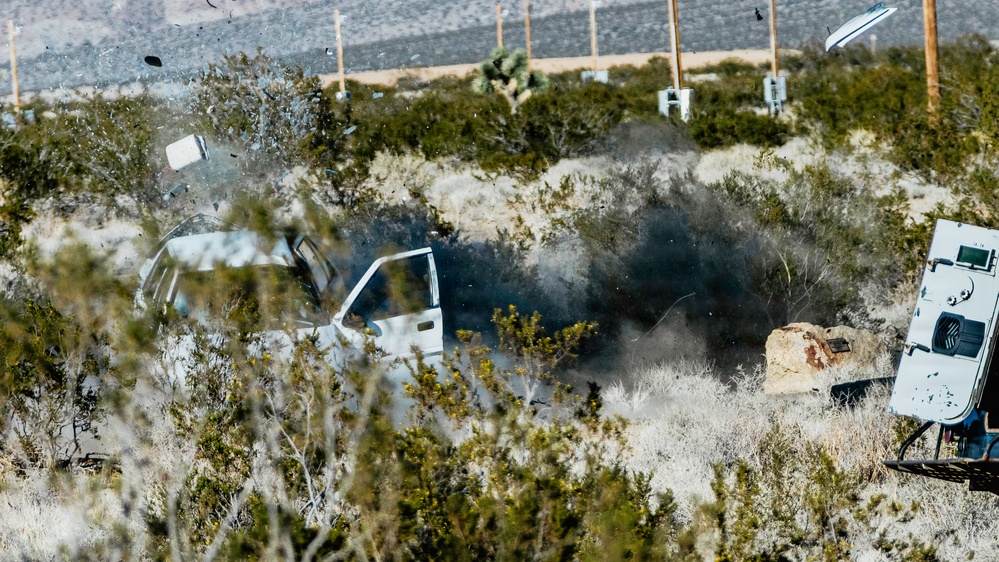 EOD Technicians Conduct a VBIED Drill
