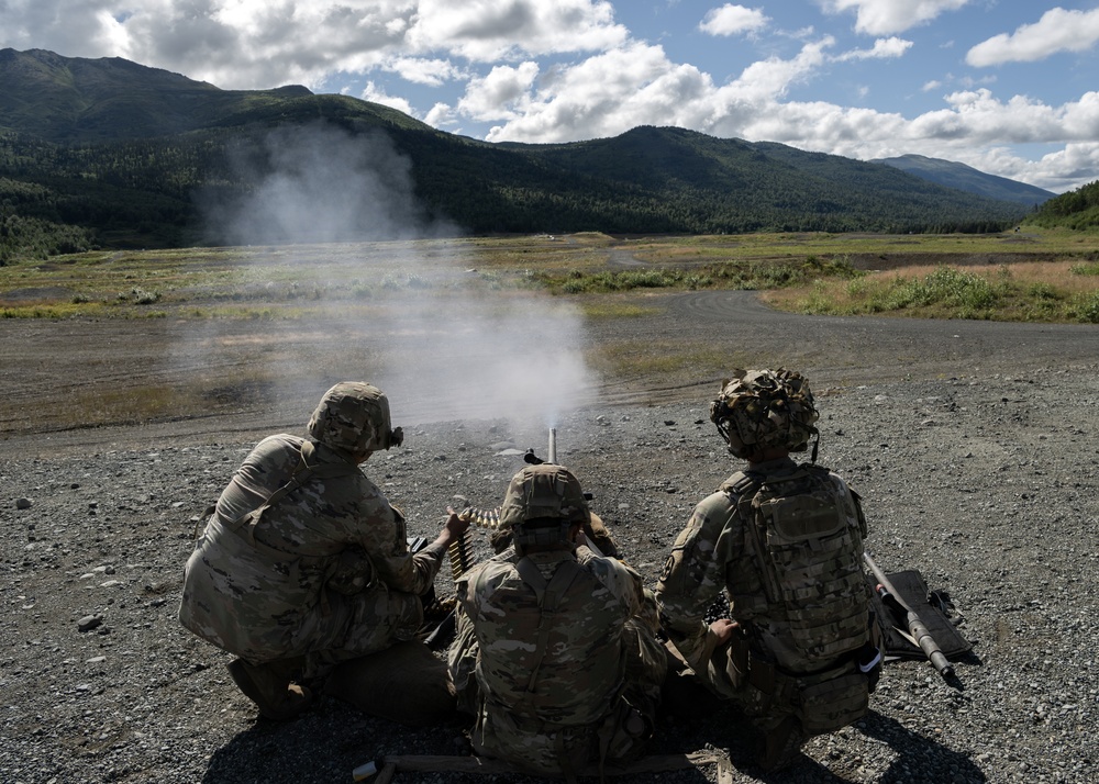Alaska Army National Guardsmen conduct crew-served weapons training