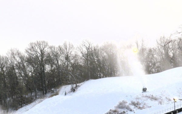 Snowmaking at Fort McCoy's Whitetail Ridge Ski Area
