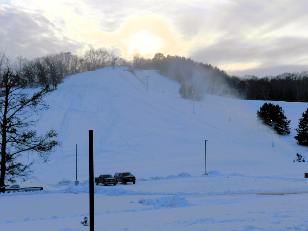 Snowmaking at Fort McCoy's Whitetail Ridge Ski Area