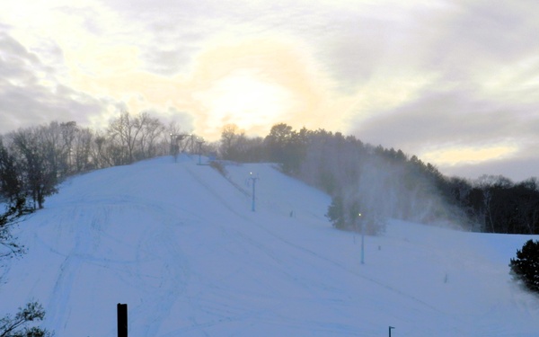 Snowmaking at Fort McCoy's Whitetail Ridge Ski Area