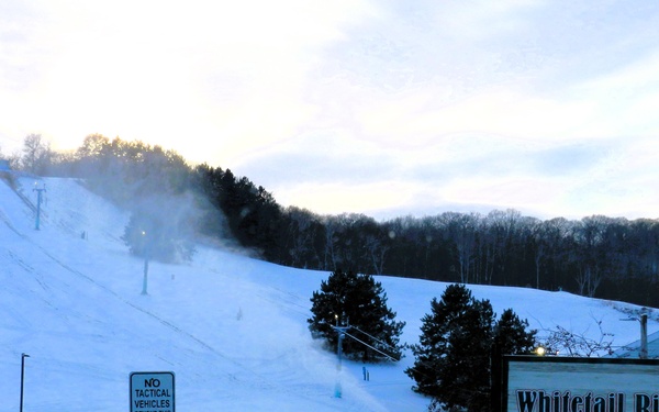 Snowmaking at Fort McCoy's Whitetail Ridge Ski Area