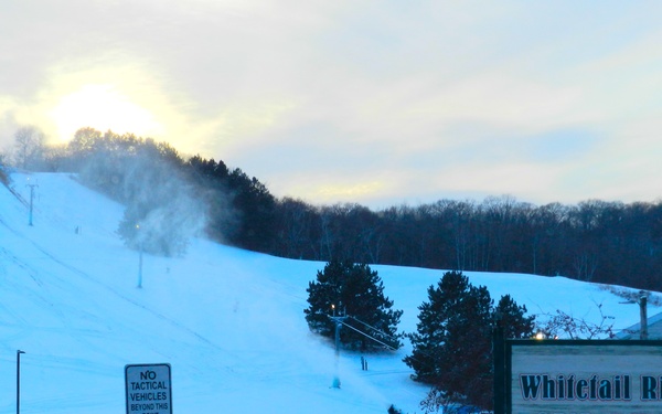Snowmaking at Fort McCoy's Whitetail Ridge Ski Area