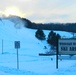 Snowmaking at Fort McCoy's Whitetail Ridge Ski Area