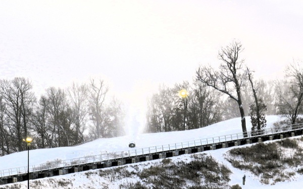 Snowmaking at Fort McCoy's Whitetail Ridge Ski Area