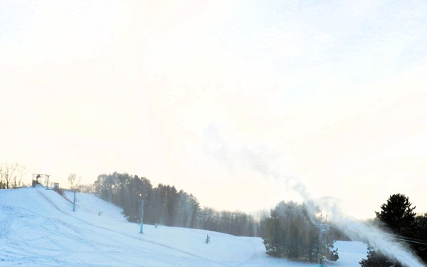 Snowmaking at Fort McCoy's Whitetail Ridge Ski Area