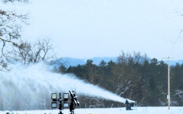 Snowmaking at Fort McCoy's Whitetail Ridge Ski Area