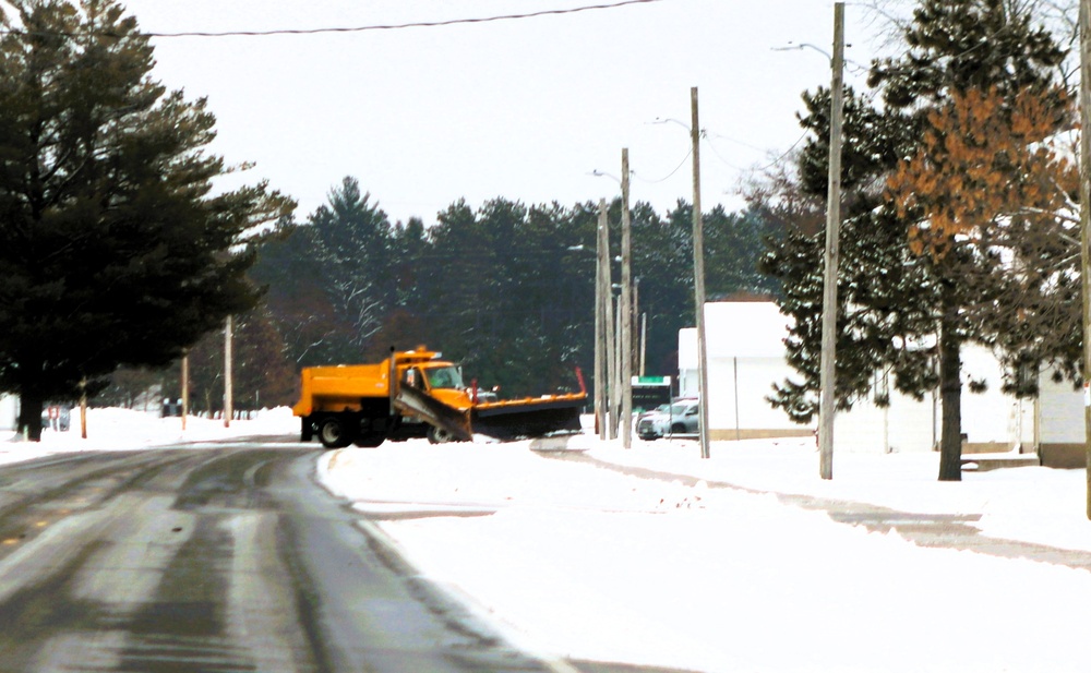 Fort McCoy snow-removal team gets to work during December 2024 snowfall events