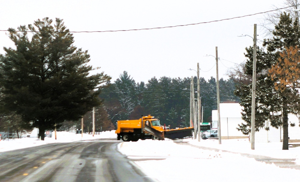 Fort McCoy snow-removal team gets to work during December 2024 snowfall events
