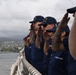 USCGC Polar Star (WAGB 10) renders honors to USS Arizona during Operation Deep Freeze 2026