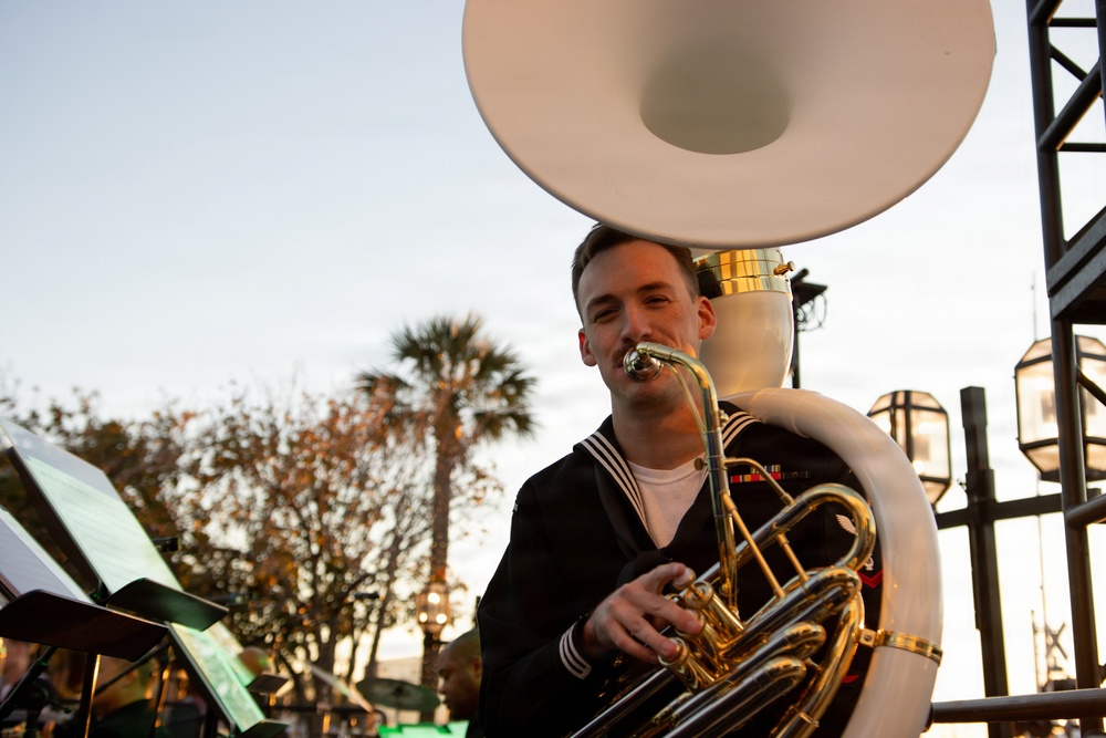 Navy Band Southeast's Big Band Performs at Dickens on Centre