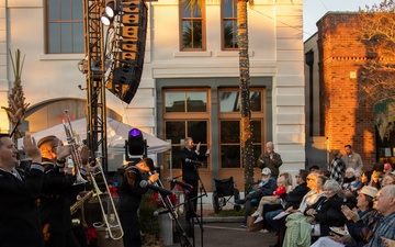 Navy Band Southeast's Big Band Performs at Dickens on Centre