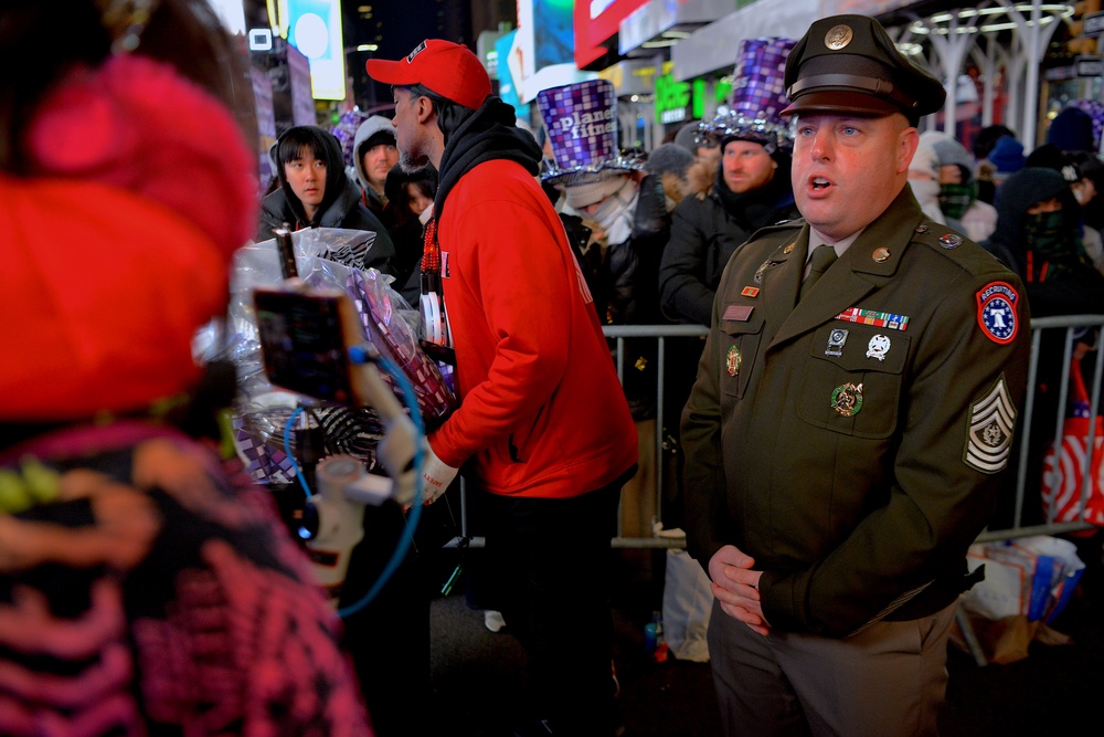 Active and Reserve Soldiers share stories on NYE in NYC