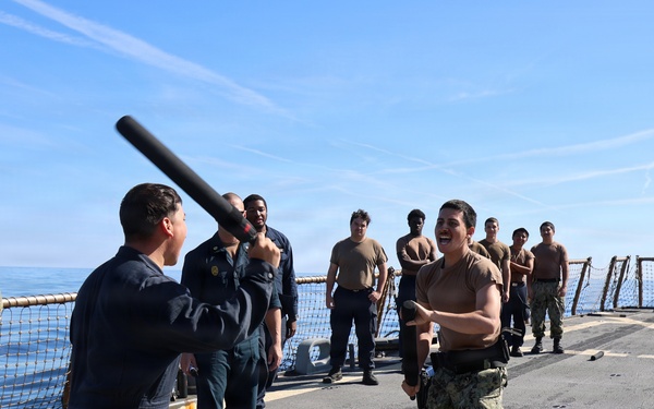 USS McFAUL Conducts OC Spray Course