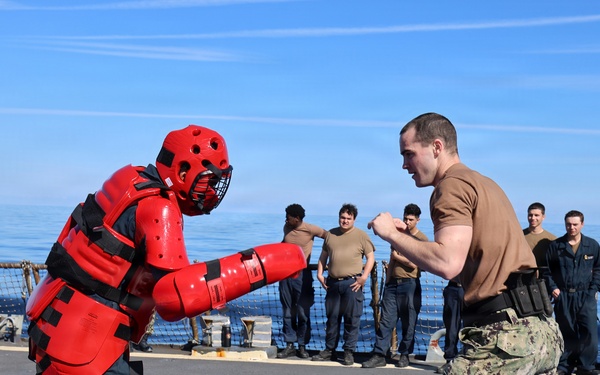 USS McFAUL Conducts OC Spray Course