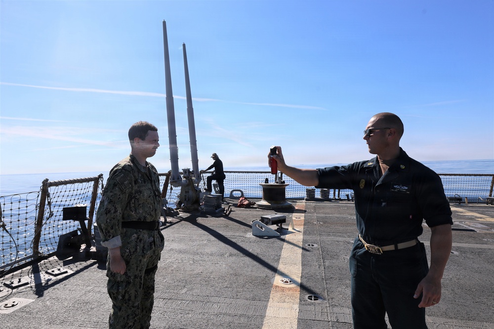 USS McFAUL Conducts OC Spray Course