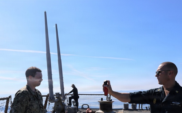 USS McFAUL Conducts OC Spray Course