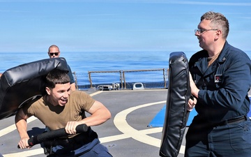 USS McFAUL Conducts OC Spray Course
