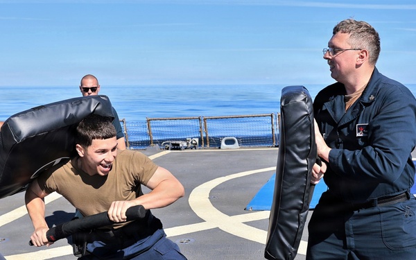 USS McFAUL Conducts OC Spray Course
