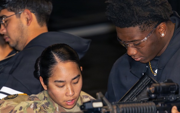 Tony the Tiger Sun Bowl athletes engage with 11th ADA Brigade Soldiers at Fort Bliss