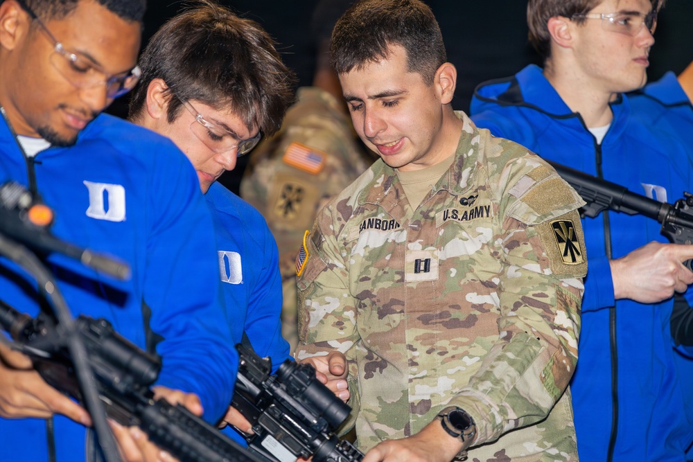 Tony the Tiger Sun Bowl athletes engage with 11th ADA Brigade Soldiers at Fort Bliss