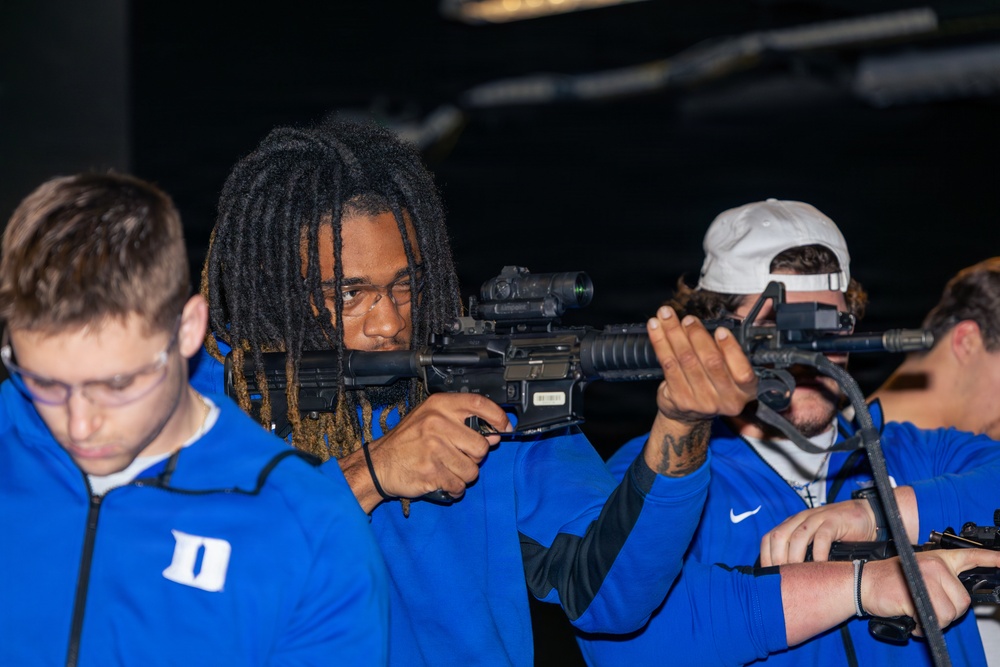 Tony the Tiger Sun Bowl athletes engage with 11th ADA Brigade Soldiers at Fort Bliss